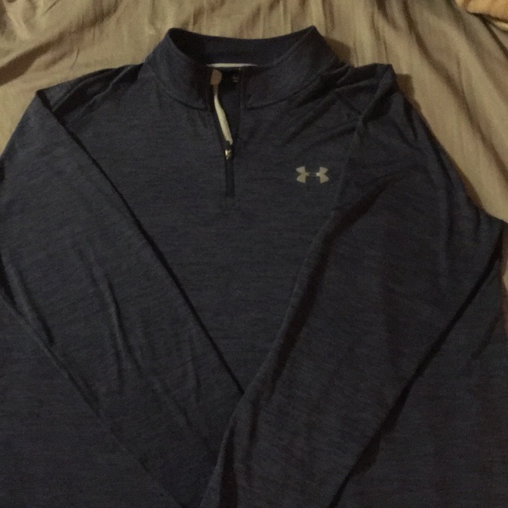 Under Armour Heat Gear 1/4 zip Blue heather